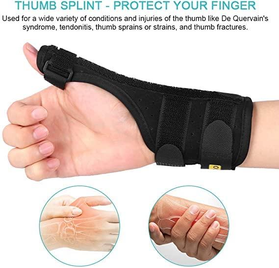 STALWART LIFE STALWART LIFE Thumb Brace Spica Splint Support - Thumb Pain, Sprains, Strains, Arthritis,Tendonitis, Carpal Tunnel & Trigger Thumb Immobilizer ?Neoprene -Universal