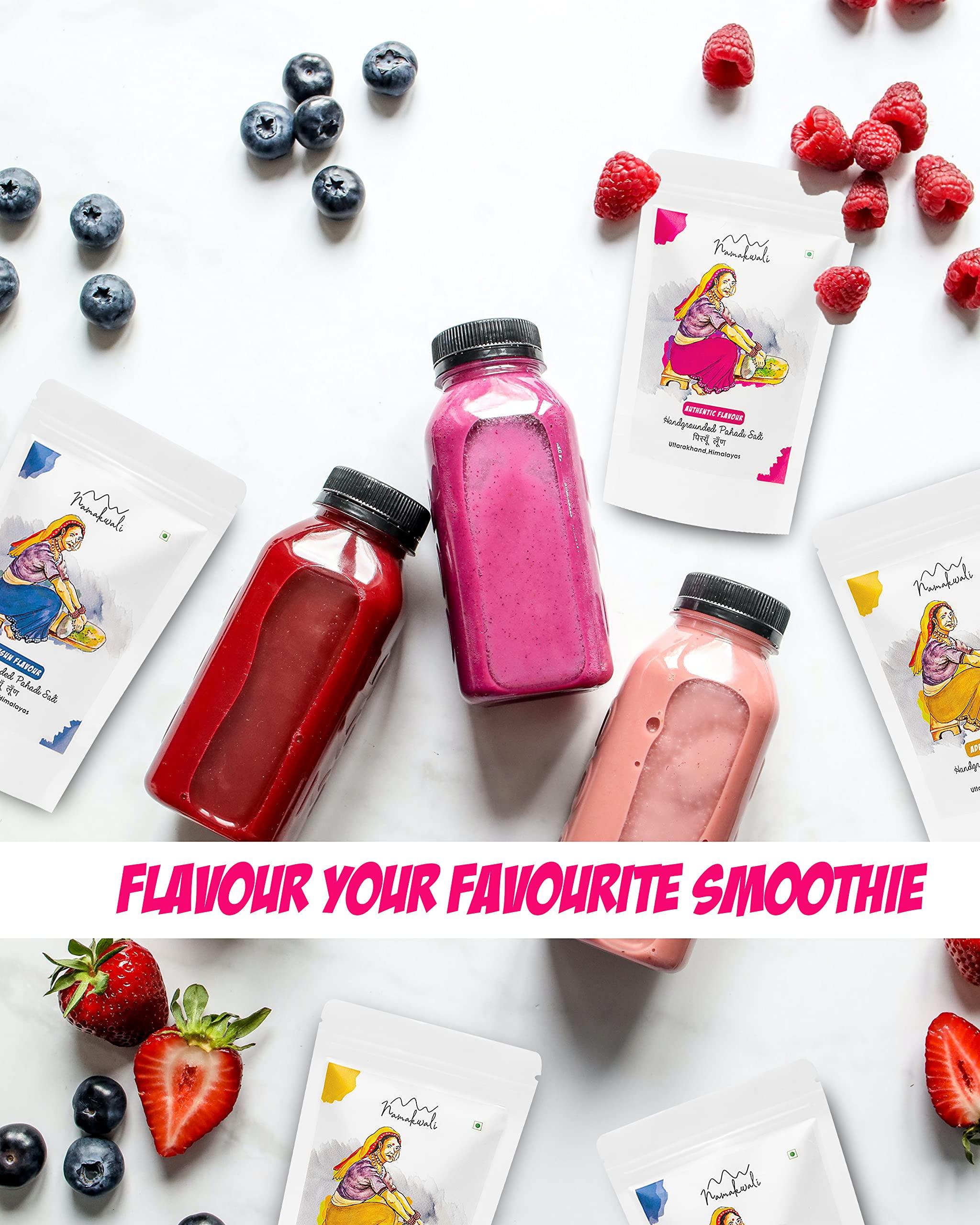 Namakwali Namakwali Pahadi Flavoured Salt Hand Grounded On Silbatta (Authentic Mix Flavour) , 160 Gram (Pack of 2)