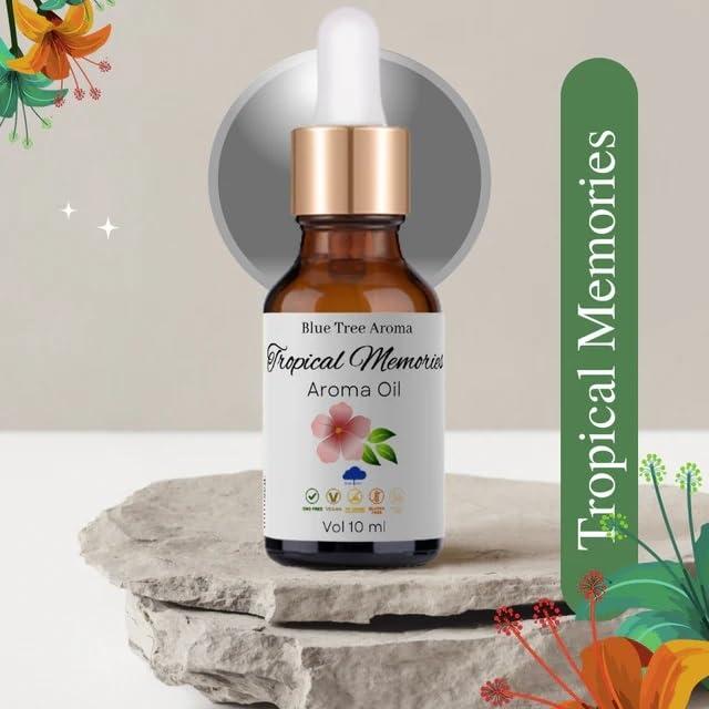 Blue Tree Aroma Blue Tree Aroma Tropical Memories Aroma Oil | Sweet Scent | for Aromatherapy Diffusers, Humidifiers | Dropper Cap Bottle | 50Ml