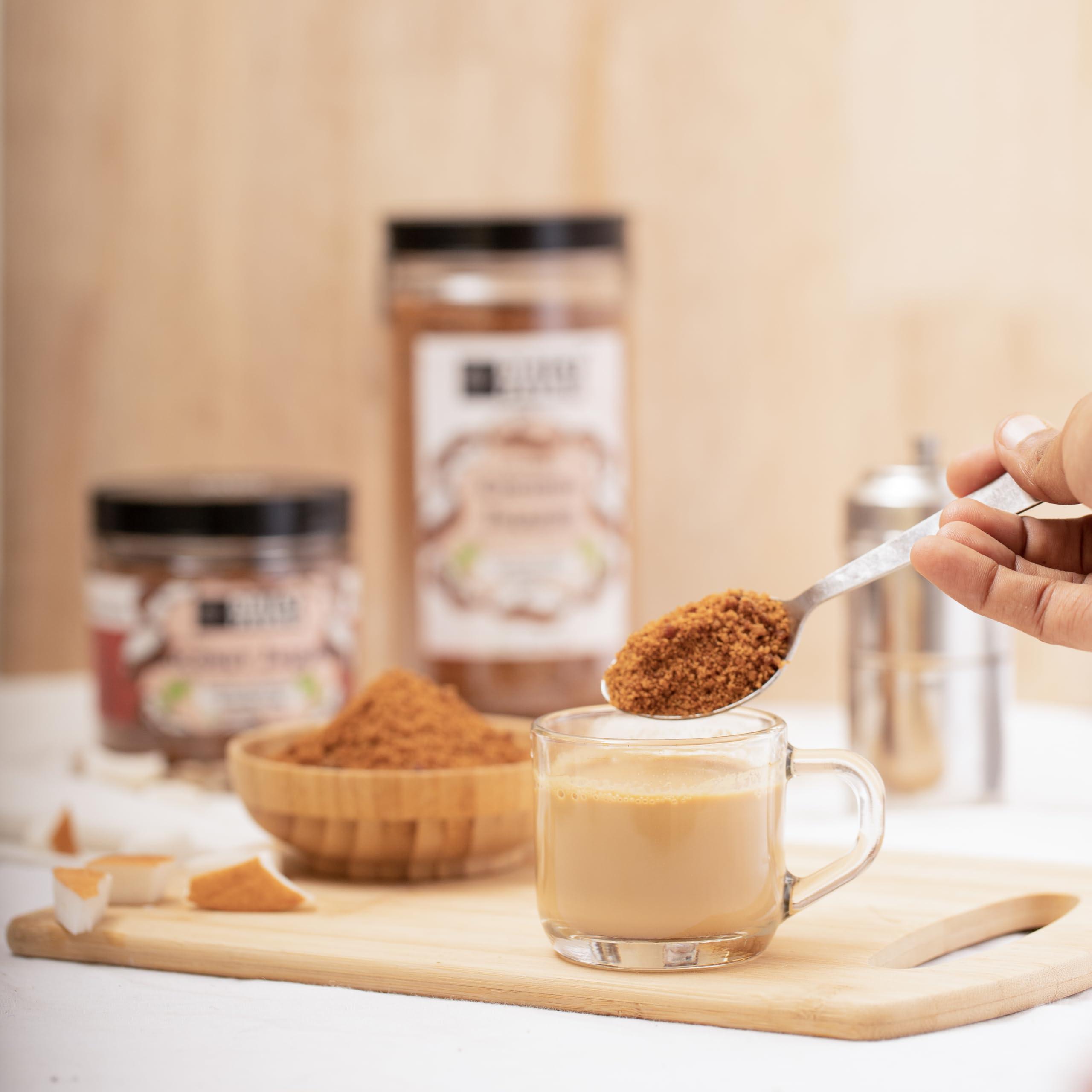 DAILY FARMER Daily Farmer Coconut Jaggery Sugar Powder [ Low GI | Nutrient Rich | Natural Sweetener | Gourmet ] 500g