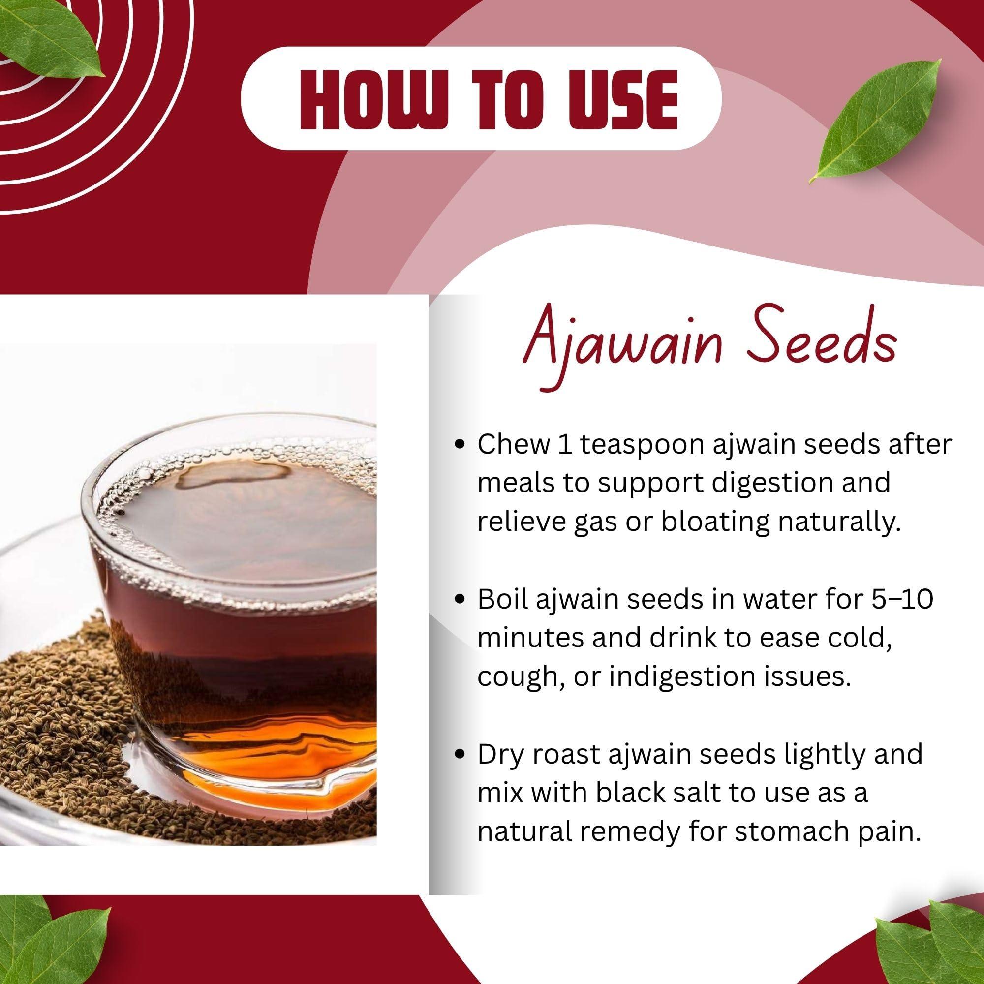 BrijBooti BrijBooti Ajwain Moti - Ajwain Whole - Ajwain - Trachyspermum Ammi - Carom Seed - 100 Gr