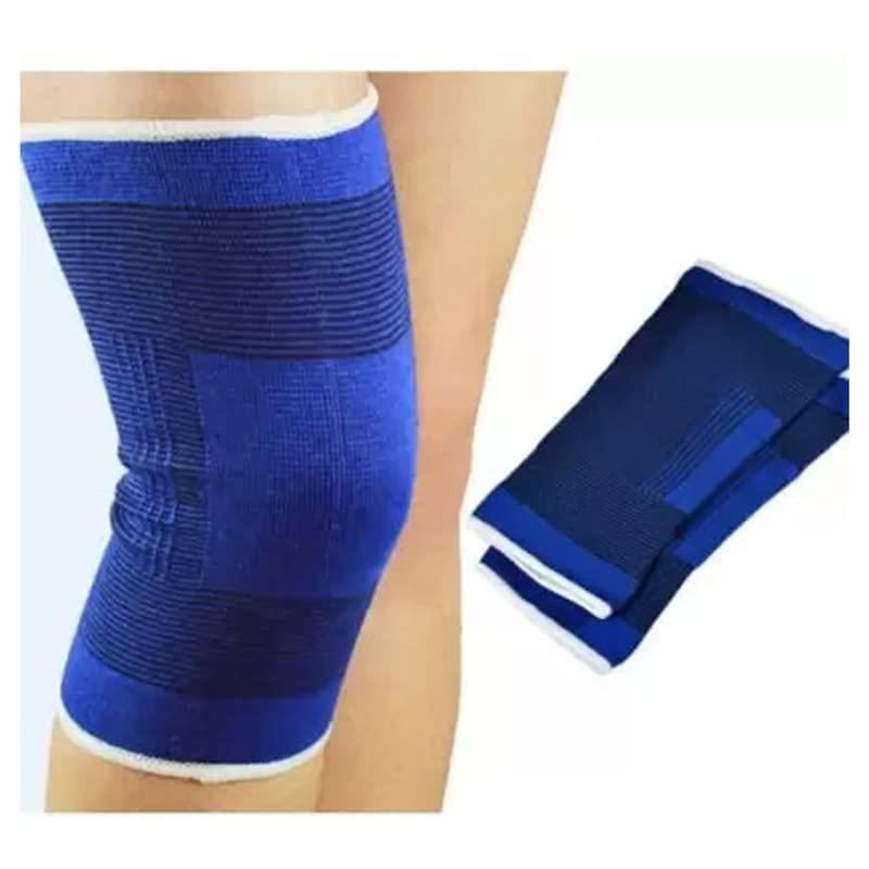SBK Sports Shopsbee Knee Support Protector For Unisex I Multiuse Knee Braces For Sports Cricket,Badminton,Kabaddi I,Knee Cap for Pain Relief,Knee Cap for Gym, (Color Blue) Pack Of 1