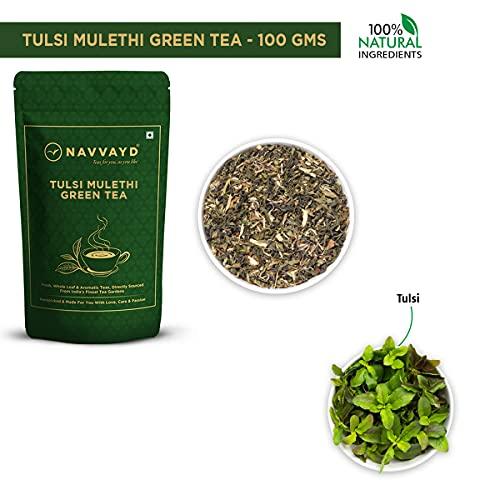 NAVVAYD NAVVAYD Tulsi Mulethi Tea (100 Grams, 50 Cups), Delicious & Healthy Tea with Natural Ingredients