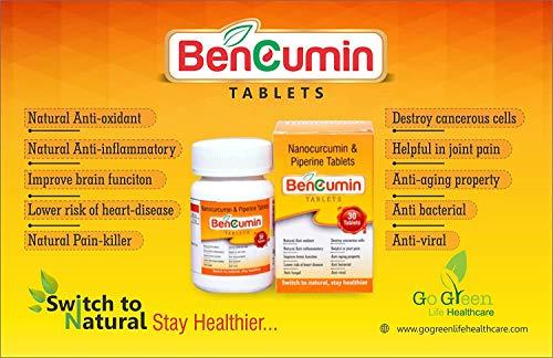 Bencumin Bencumin Nanocurcumin & Piperine tablets (Pack of 5)