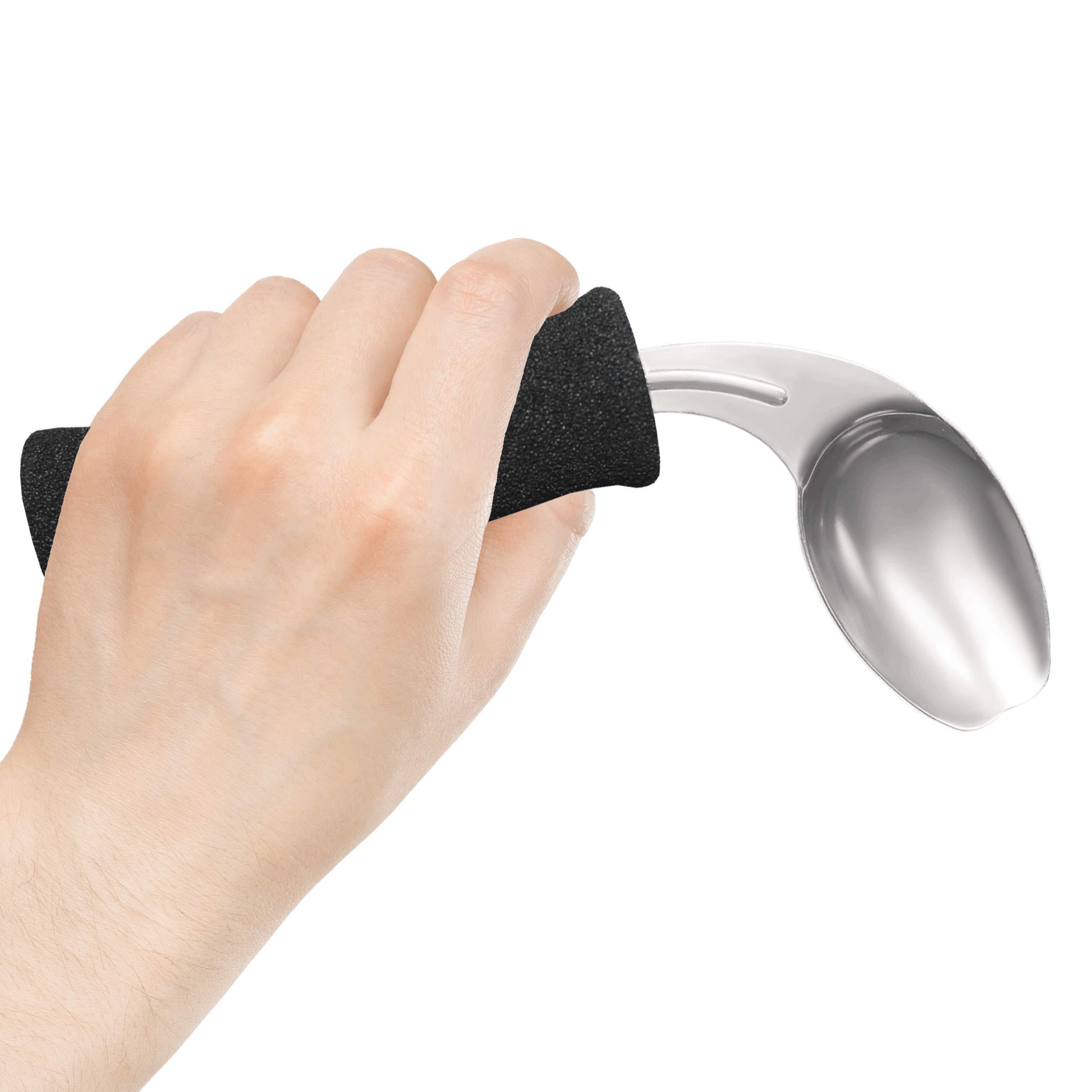 Rehabilitation Advantage Soft Foam Built-Up Handle Offset Spoon