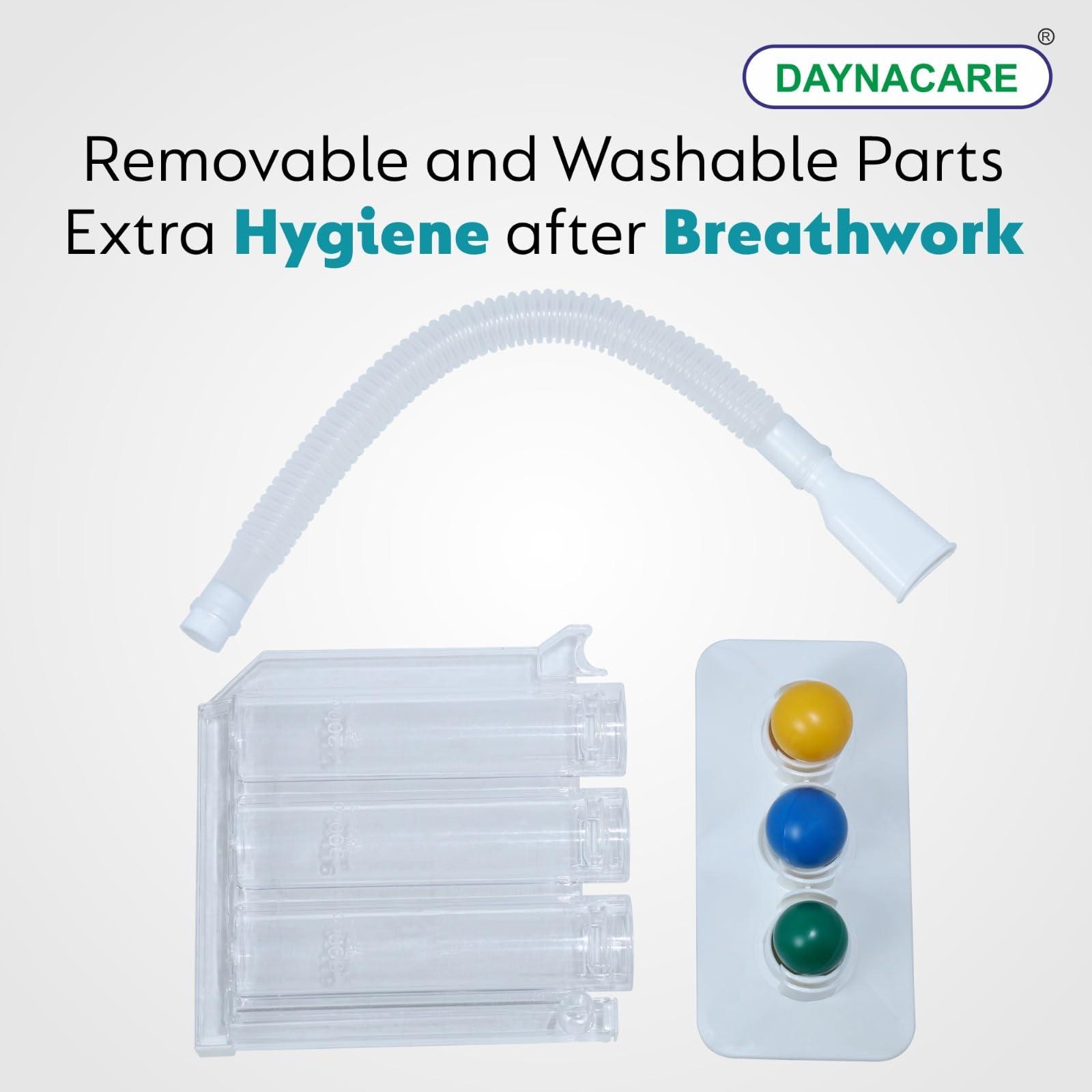 Dayana Care 3 Ball Spirometer, Breathing Exerciser With 3 Stage