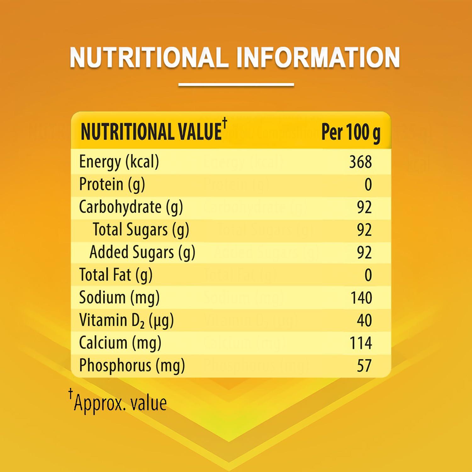 Glucon-D Glucon-D Mango Blast Glucose Powder (450g, Refill)| For Tasty & Healthy Mango Flavoured Glucose Drink| Provides Instant Energy| Vitamin C Supports Immunity| Contains Calcium for Bone Health