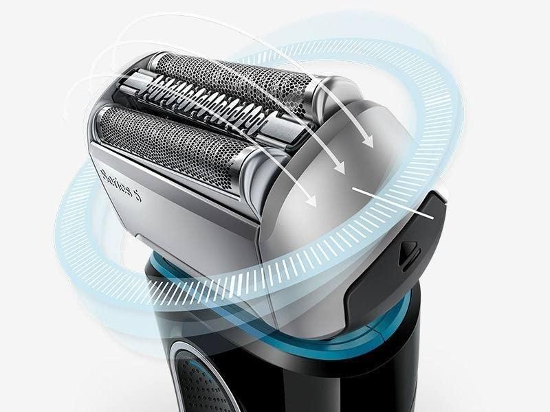 GKGOGO GKGOGO Men\'s Shaver Replacement Head Fits Braun Series 5 52S,Compatible With Series 5 Shavers 5090/5190Cc,5140S,5030S,5070Cc,5090,5197Cc. Replacing Your Razor Head Gives A 25% Better Shave-Silver