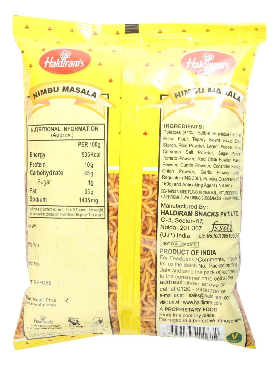 Haldiram\'s Haldirams Snacks - Nimbu Masala, 200g Pack