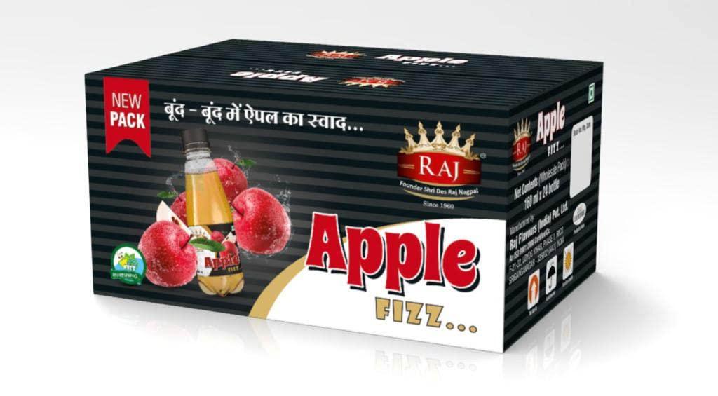 RAJ SPECIAL JEERA Raj Special Jeera Fizz Beverage Instant refreshing Drink For Summer- 160ml* 24 (Apple, Pack of 4)