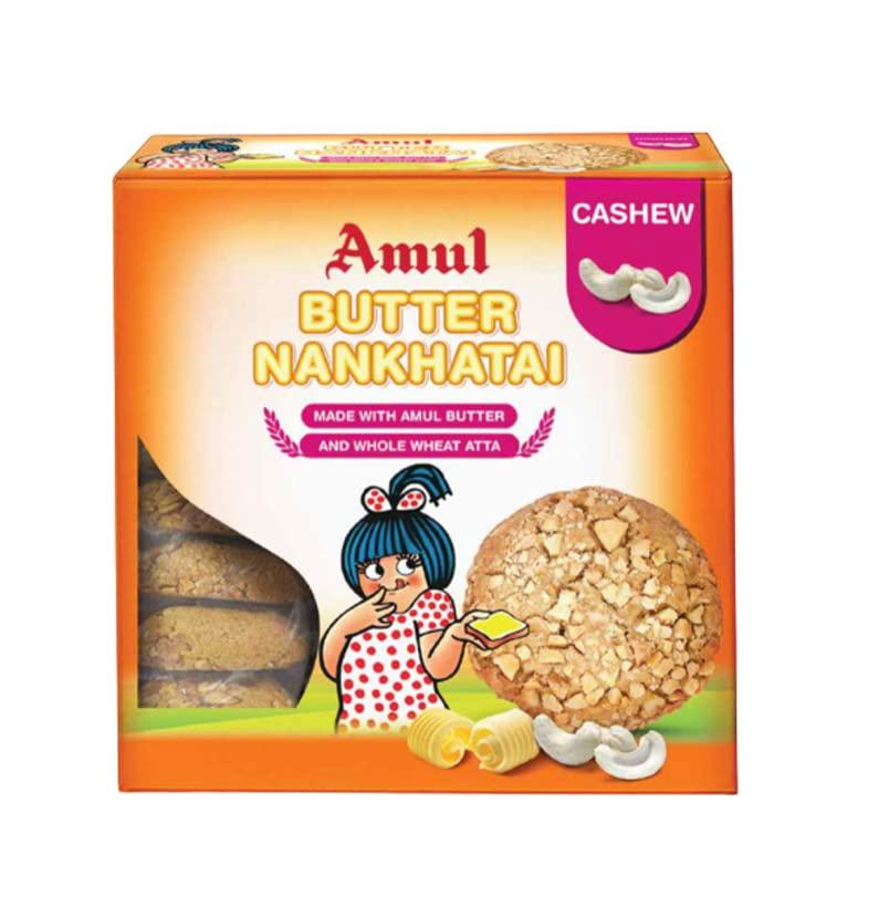 Amul Amul Cashew Nankhatai box, 200Gm. (Pack of 2)