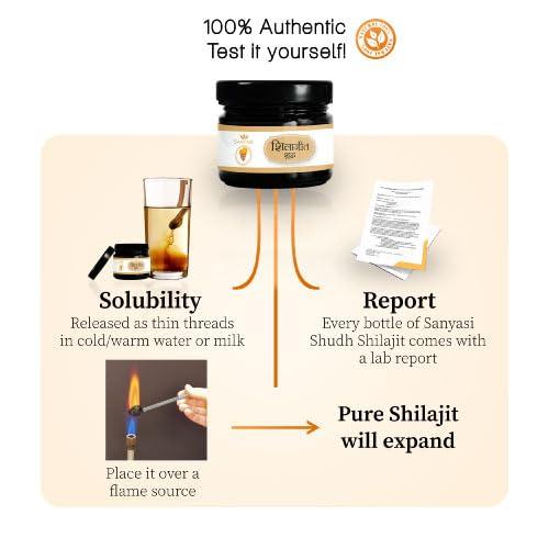 Sanyasi Sanyasi Ayurveda Shilajit Shudh Pure Resin 20g