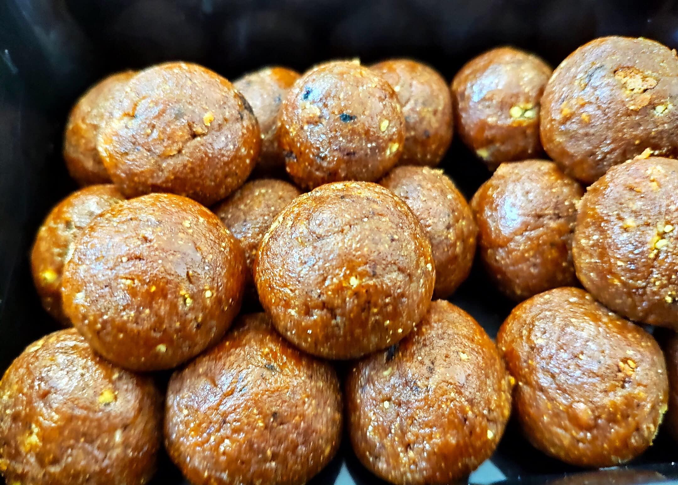 In Super Mart Gluten Free FRESH Generic No Preservatives Special Homemade Besan Ladoo Made with Jaggery and Ghee - 1kg