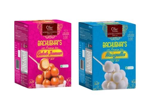 Crave Eatables Crave Eatables Bachubhai's Gulab Jamun 1 Kg (Pack Of 1 Kg × 1) / Rasgulla 1 Kg (Pack Of 1 Kg × 1)