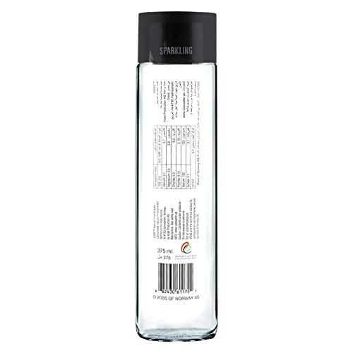Voss Voss Artesian Sparkling Water Glass Bottle, 375 ml, 2 Pack