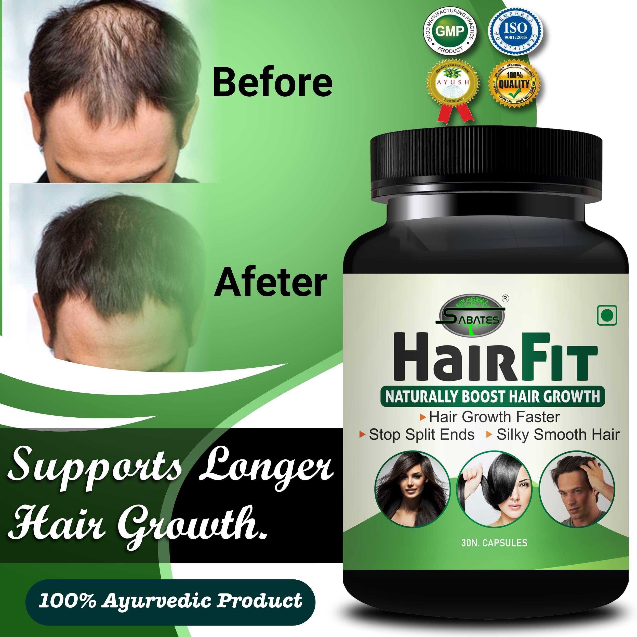 RIFFWAY Riffway Hair Fit Herbal Supplement For Shiny Soft Hair with Aloe Vera Promotes Hair Gain.natural herbs