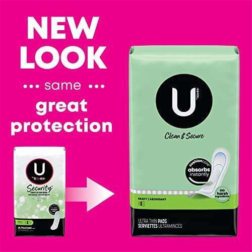 U by Kotex U by Kotex Security Ultra Thin Pads Long Unscented 56 Count
