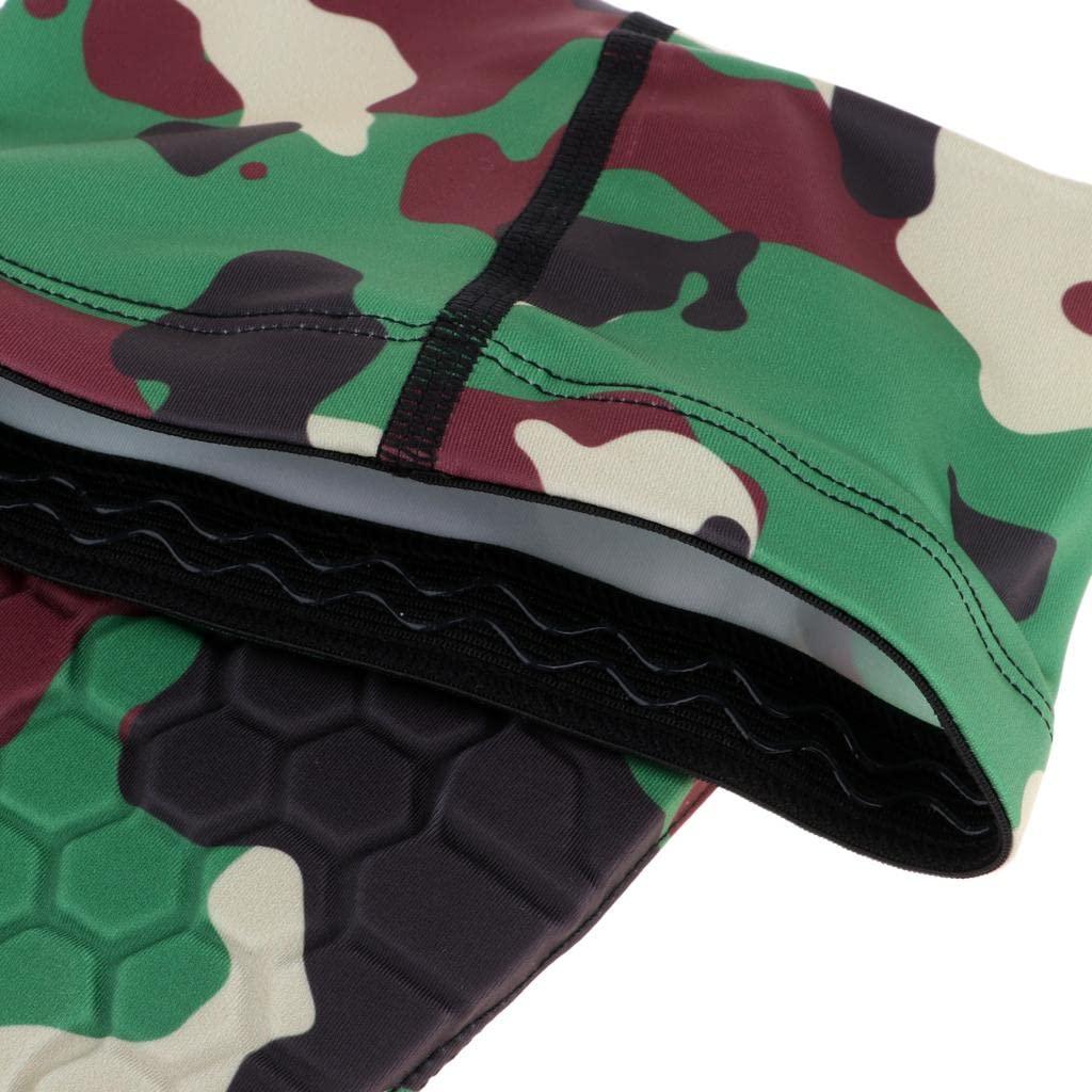 Maxbell Maxbell Sports Honeycomb Knee Brace with Anti-collision Pad Jungle Camouflage-L