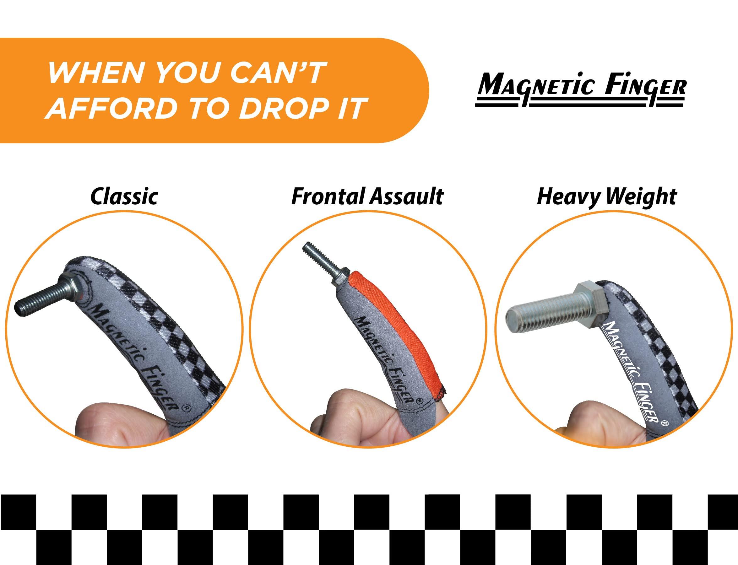 Magnetic Finger Magnetic Finger Heavy Weight Magnetic Finger Glove, L/XL - Hold & Retrieve Small Ferrous Metal Object with Precise Control - Convenient Magnetic Pickup Tool Ideal for Tight Spots at Home or on the Job