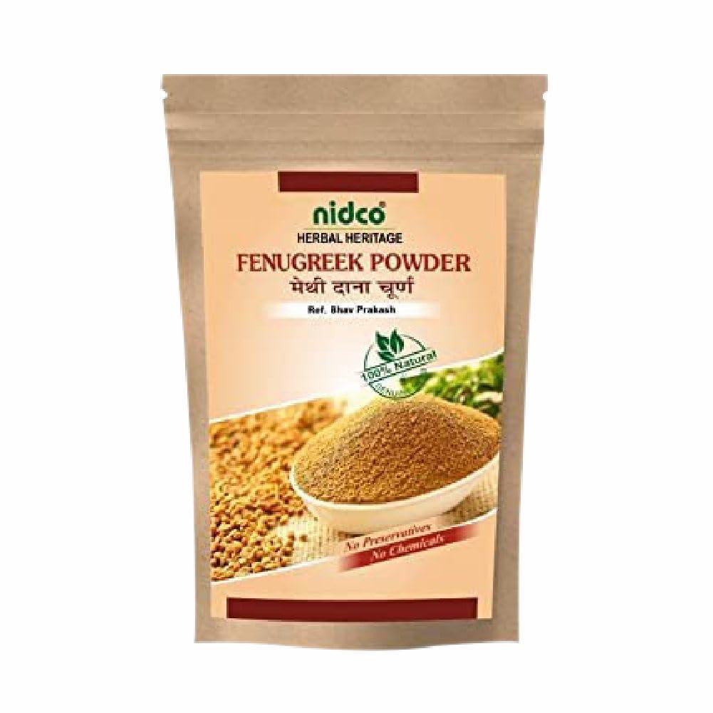 NIDCO Nidco Methi Dana/Fenugreek Powder with the Natural Herbs | Hair Growth | Menthya,| Venthayam| Menthulu| Trigonella Foenum-Graecum 100gms (Pack of 2)
