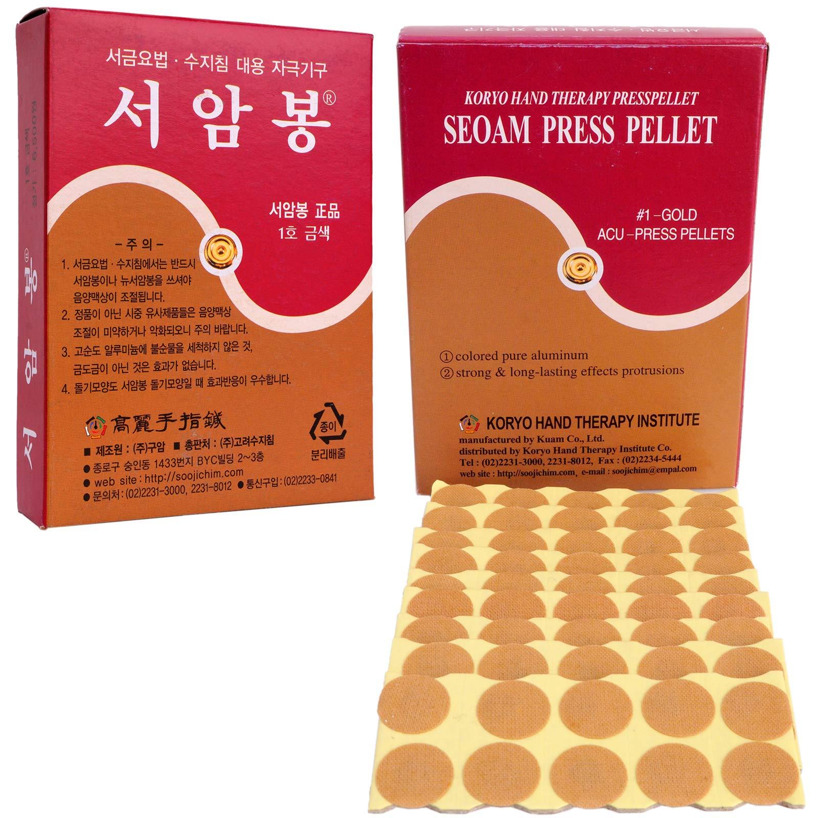 KHT Korean Koryo Hand Therapy - KHT Seoam Seoambong Press Pellet #1-Gold (1)