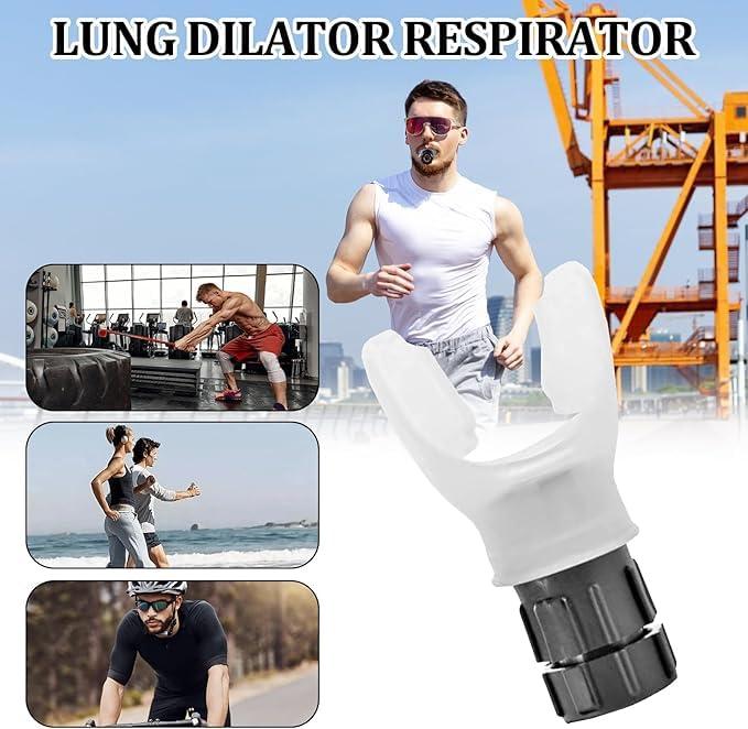 OXYBOOST Oxyboost Breathing Trainer with jaw trainer, Lung Capacity Exercise Device and Lung Exerciser for Respiratory Muscle Exercise and Increased Sports Breathing Fitness| Lungs Exercise Equipment