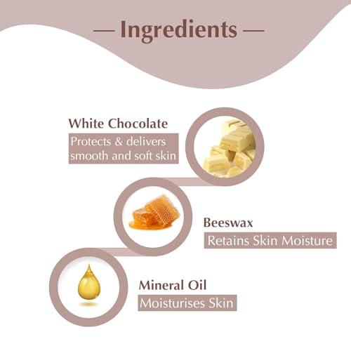 SARA SOUL OF BEAUTY SARA Brazilian Peel off White Chocolate Wax For Face, Under Arms & Intimate Hair Removal, (500)g