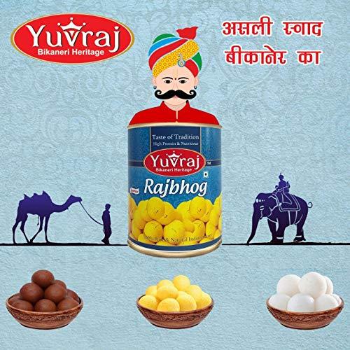 Yuvraj Food Product Yuvraj Food Product SWEETS Rasgulla & Rajbhog Tin combo pack (1 KG X 2)) with gift box of wax candels of DESIGN OF DIYA CANDELS FOR DIWALI GIFT (mulicolour candels of 12)