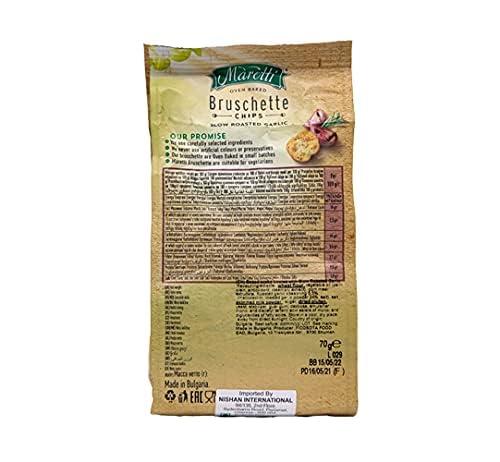 Generic maretti oven baked bruschette chips Slow Roasted Garlic 70gm