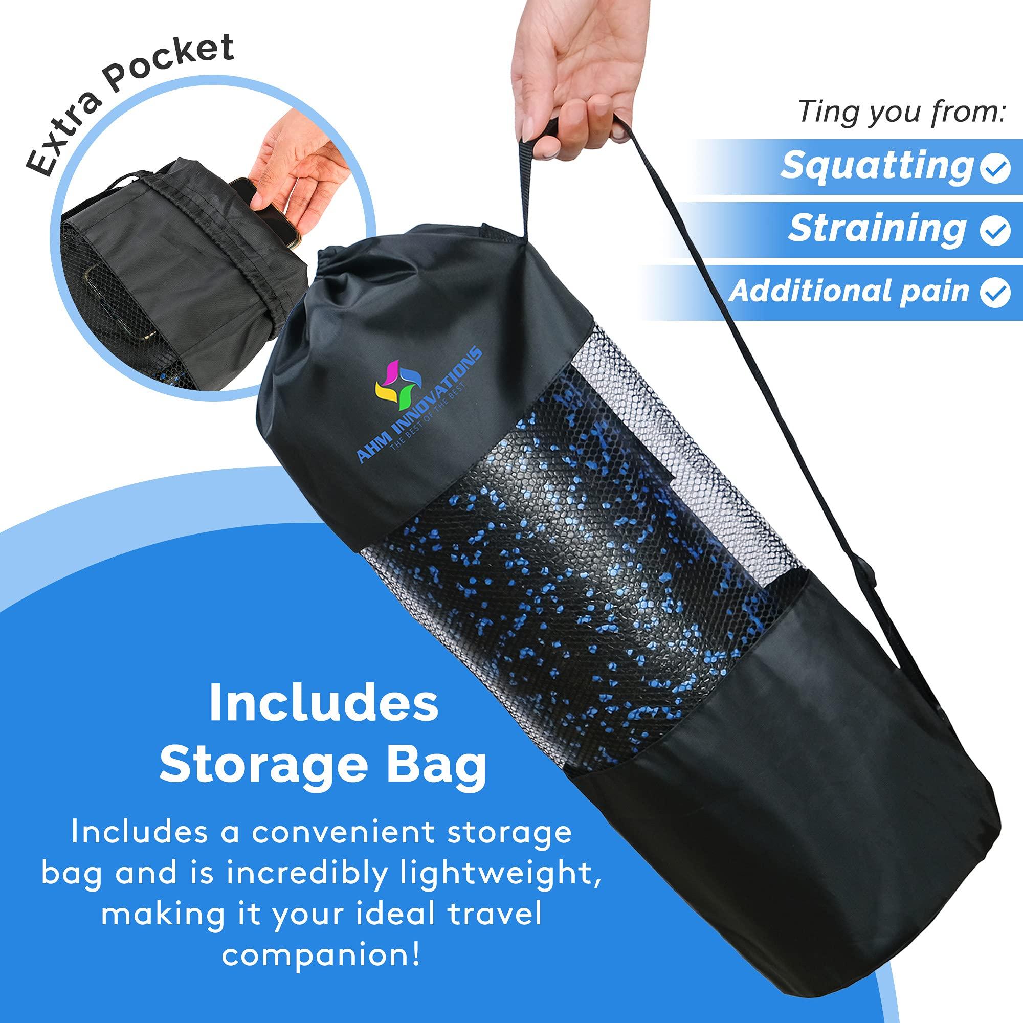 AHM INNOVATIONS THE BEST OF THE BEST AHM BBL Toilet Seat Riser, Brazilian Butt Lift Toilet seat Riser, BBL toliet seat Lift Brazilian Butt Lift (BBL) Toilet Seat Lifter - Bathroom Assistance for Surgery Recovery (Blue)