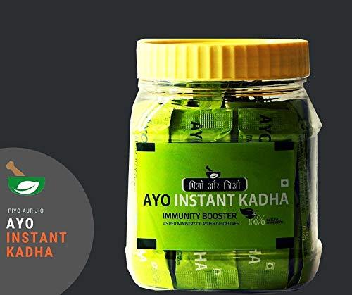 AYO AYO's Instant Kadha with 100% Natural Ingredients for Boosting Immunity(Ministry of Ayush recommended formula)