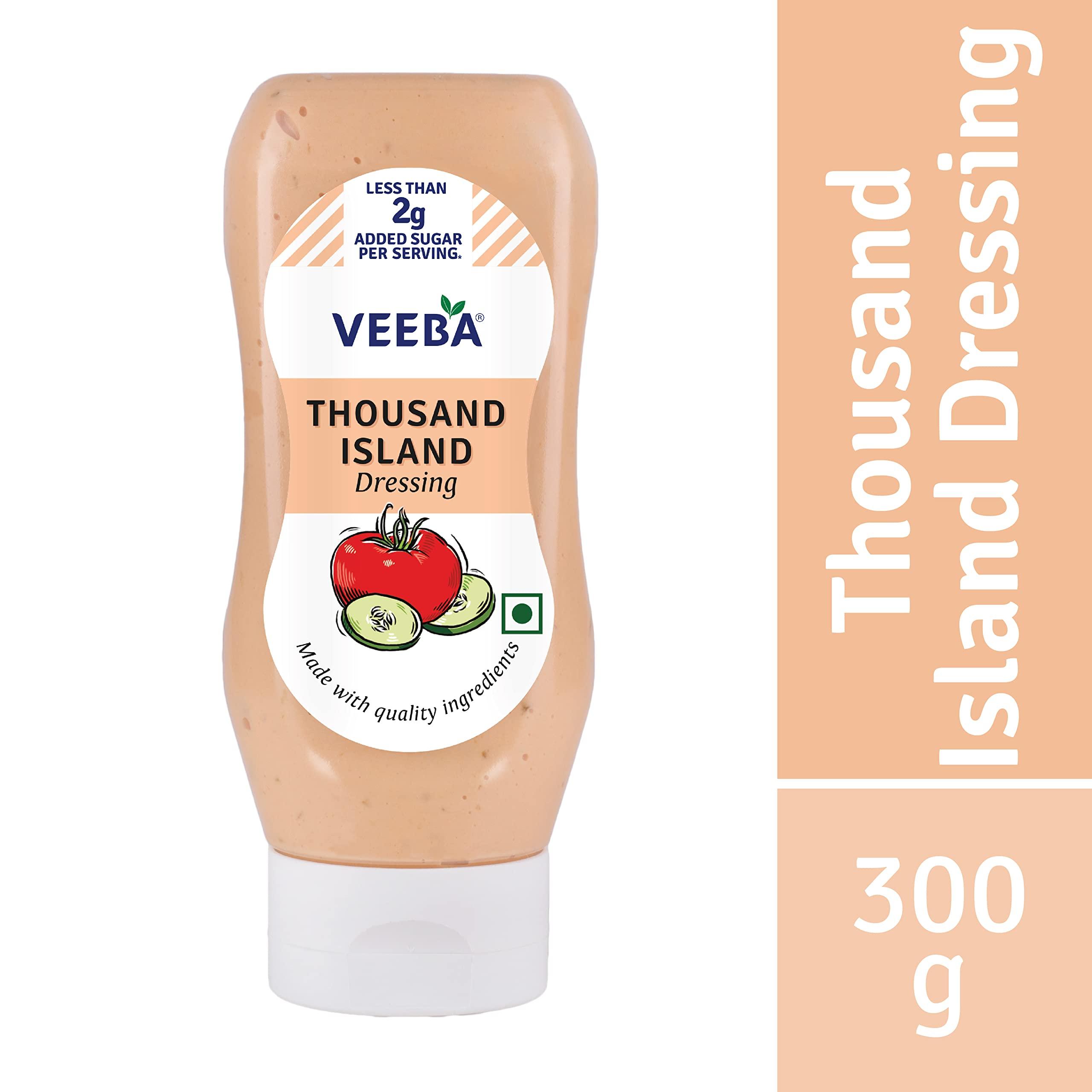 VEEBA Veeba Thousand Island Dressing, 300g and Veeba Honey Mustard Dressing, 300g