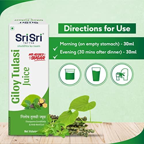 Sri Sri TATTVA shuddhta ka naam Sri Sri Tattva Giloy Tulsi Juice, 1L
