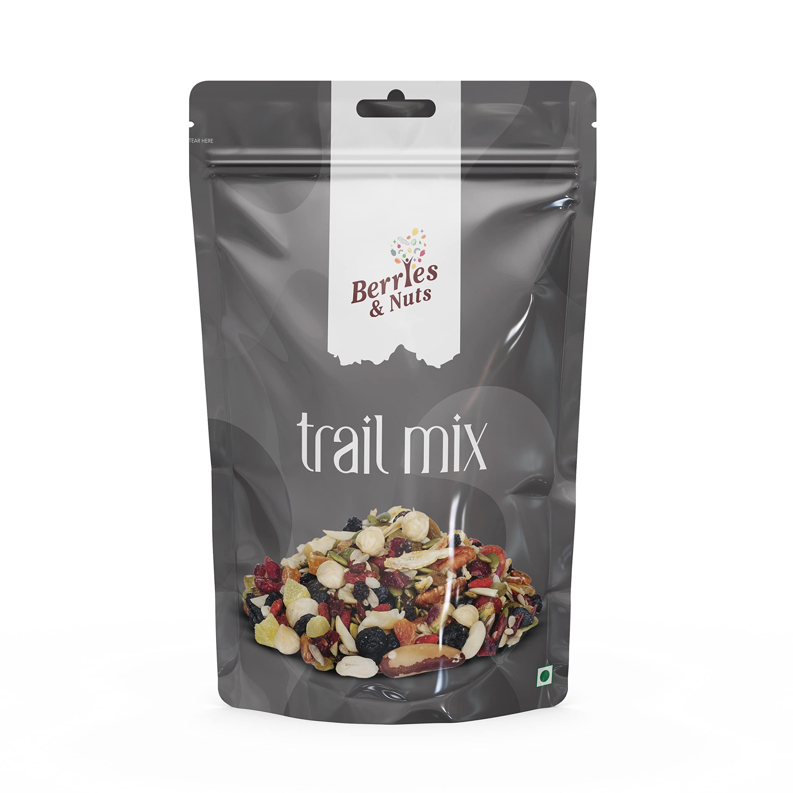 Berries And Nuts Berries And Nuts Mixed Berries, Nuts and Seeds - Super Trail Mix | 20 + Varities of Assorted Dry Fruit Mix with Berries, Nuts, Seeds & Fruits as Immunity Booster | 200 Grams