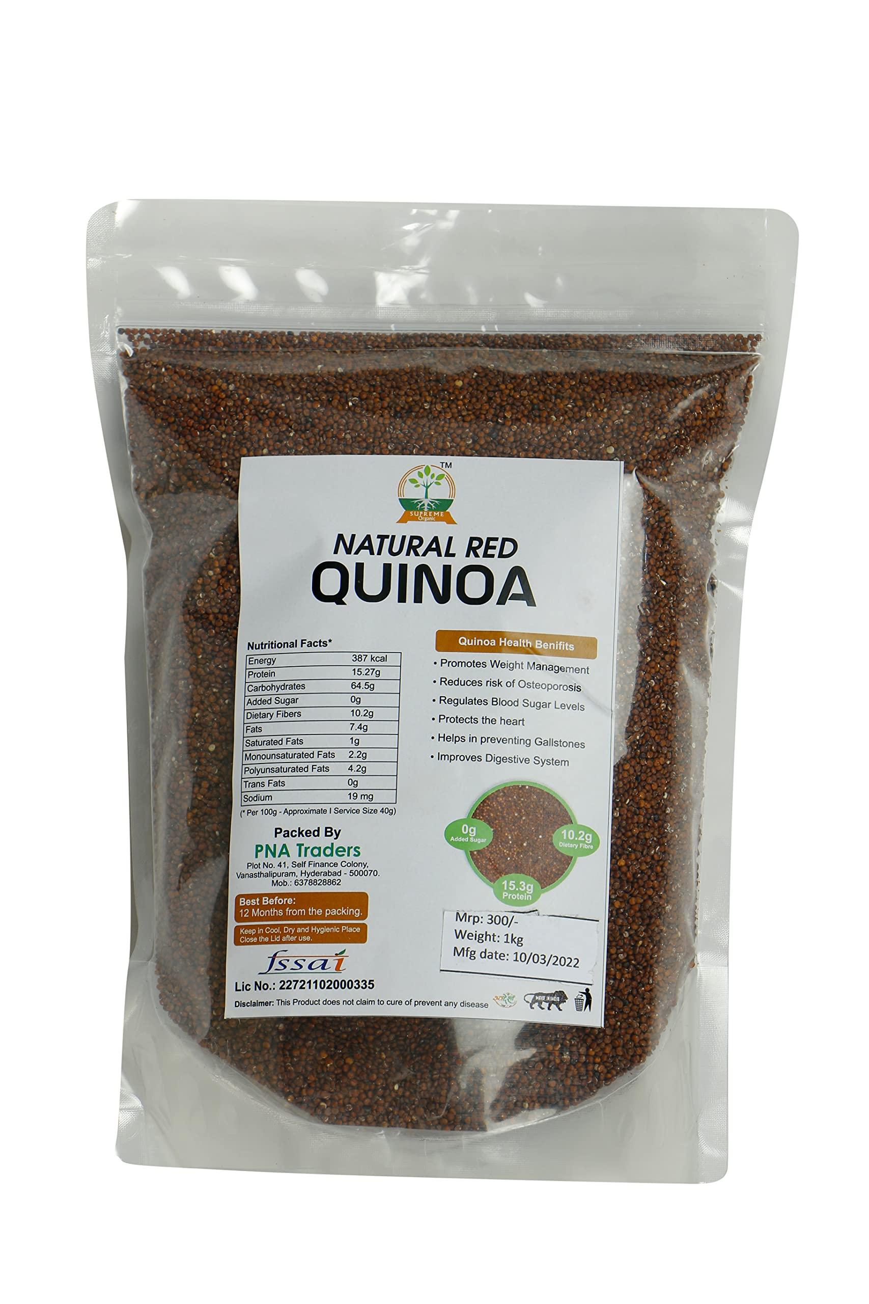 Supreme Organic Supreme Organic Red Quinoa Seeds 5kg (1 kg of 5 units) pack of 1