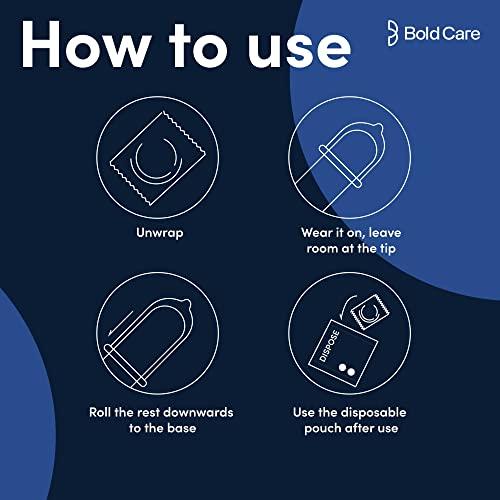 Bold Care Bold Care Multi textured condoms + Ultra Thin Delay Condoms - Super Saver pack - Designed to fit perfectly - Paraben free