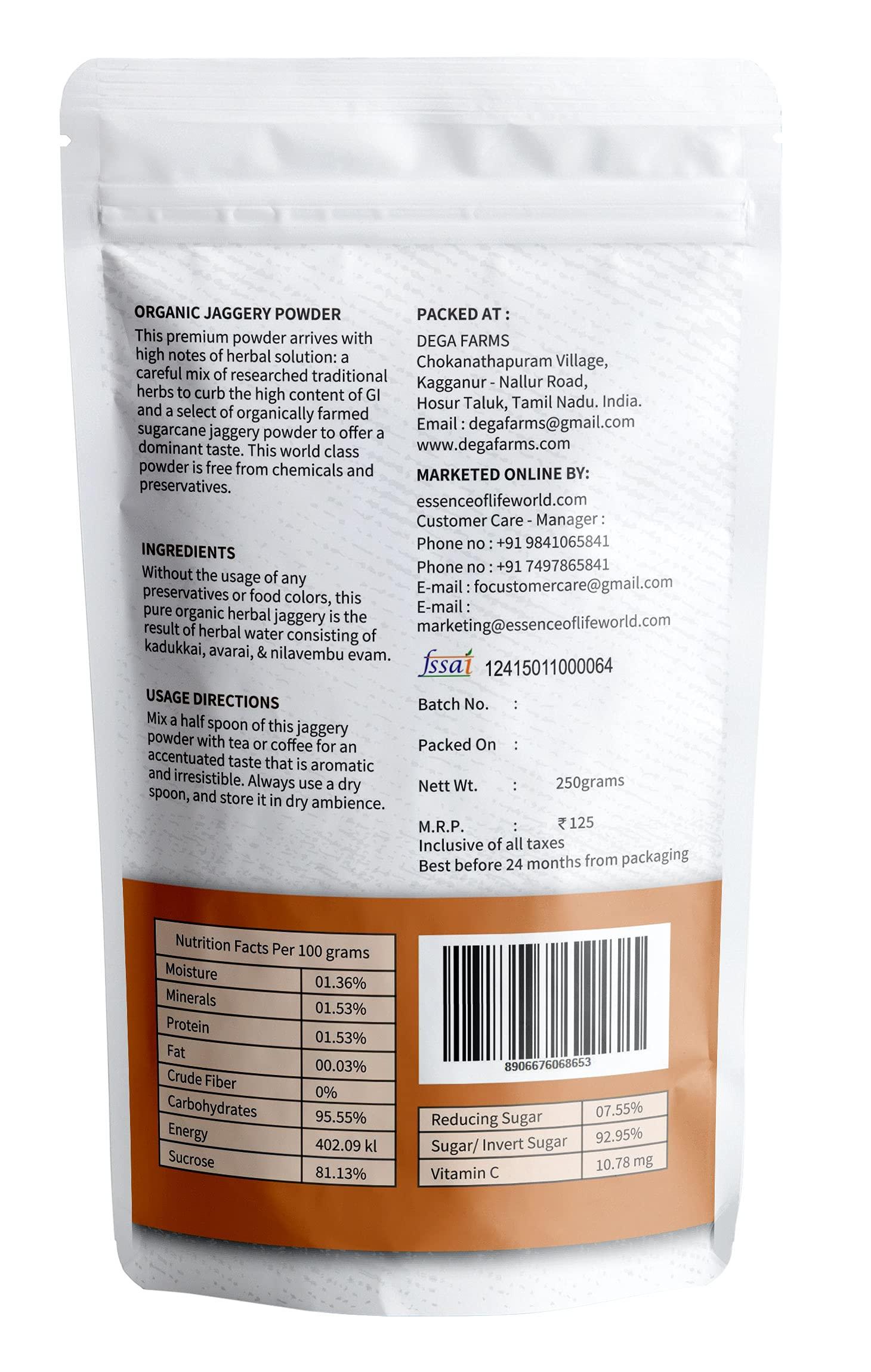 Essence of Life Essence of Life Premium Organic Jaggery Powder - 250gm (Pack of 2)