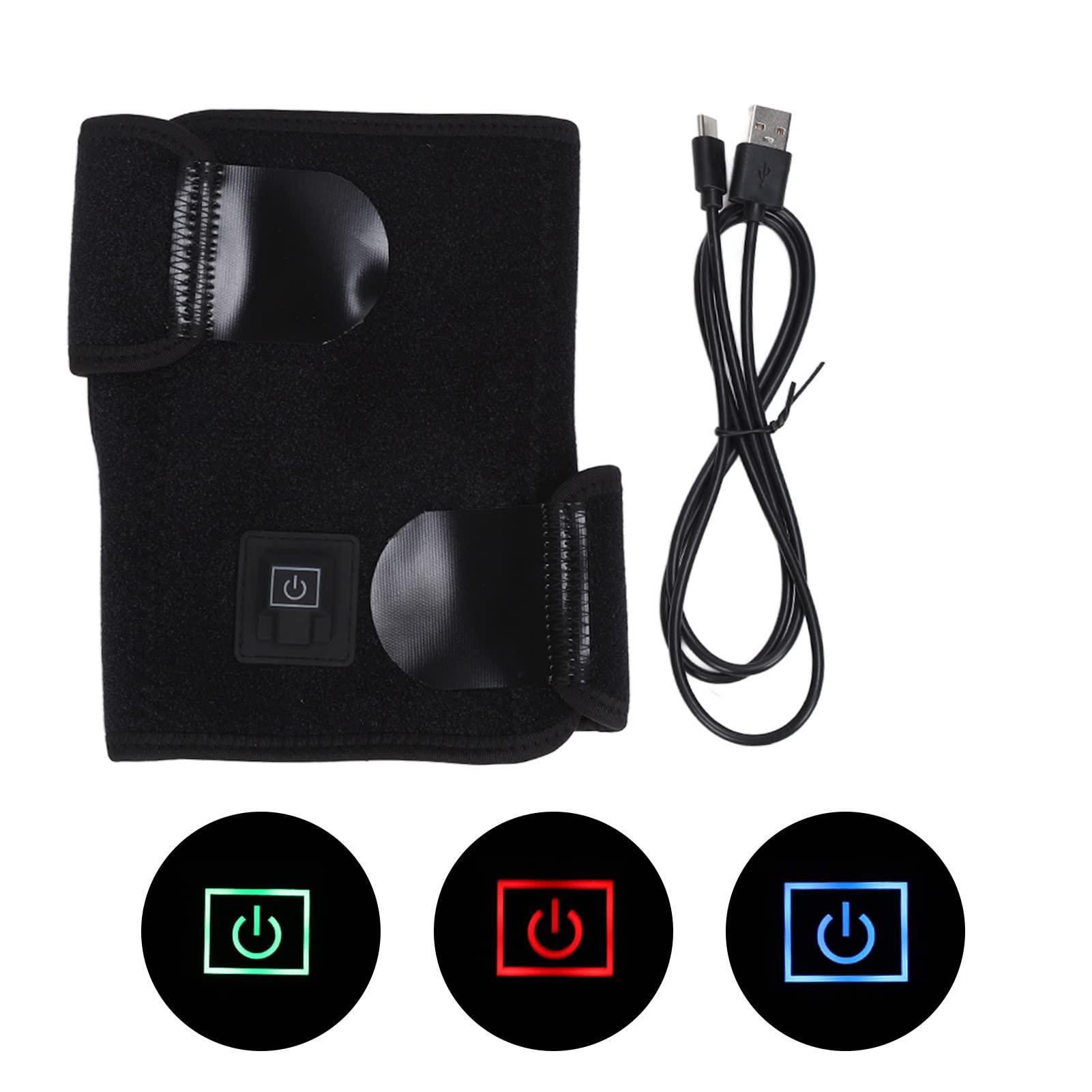 YWJAN Heated Elbow Wrap, Thermal Insulation Hot Therapy Heated Pad, 3 Level Heating Heated Arm Sleeve, Adjustable Heated Elbow Brace, Elbow Heating Pad for Tendonitis and Tennis Pain Relief