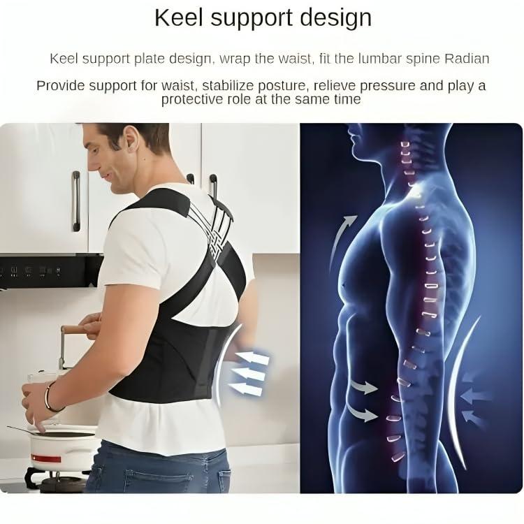 Dreamzhub Posture Corrector Belt For Men & Women | Back Pain Relief Posture Corrector | Shoulder, Back Support Belt | Back Straightener Brace For Spine | Clavicle Support | Universal Size