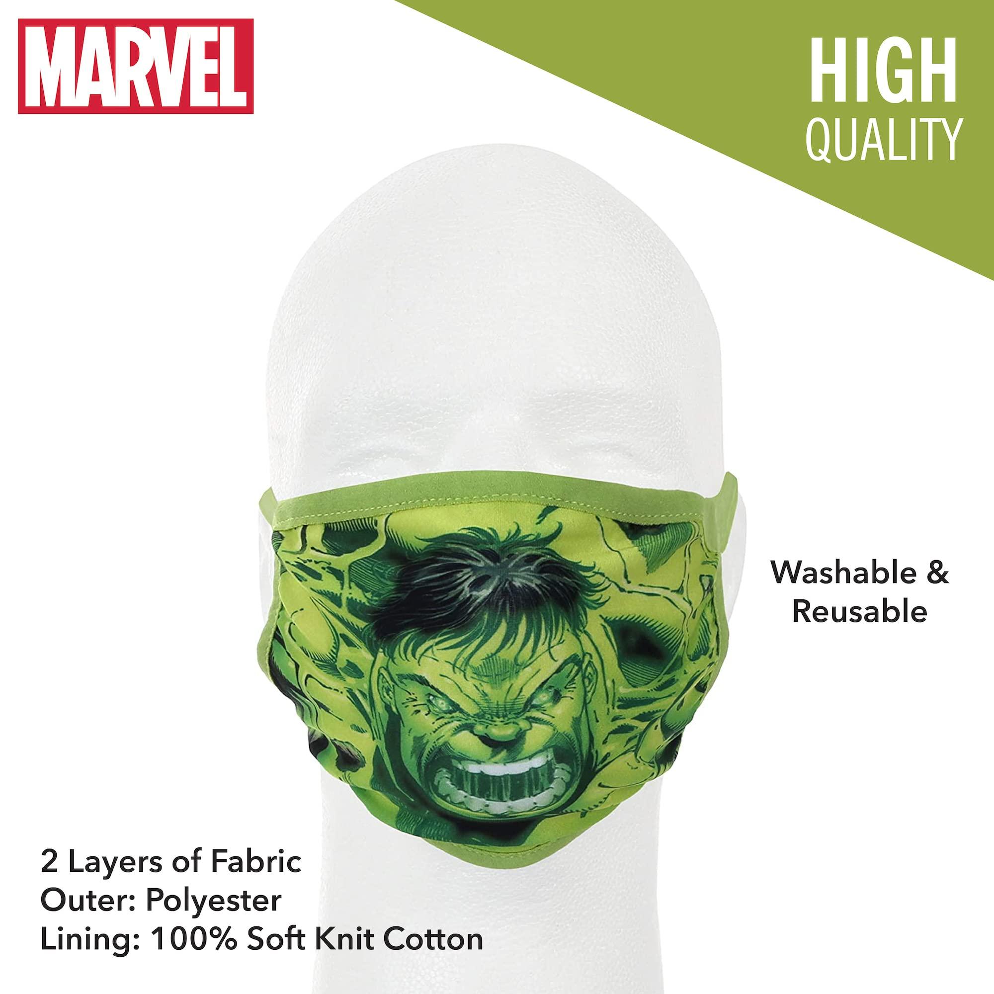 Marvel Marvels Hulk Gathered Face Cover Adult