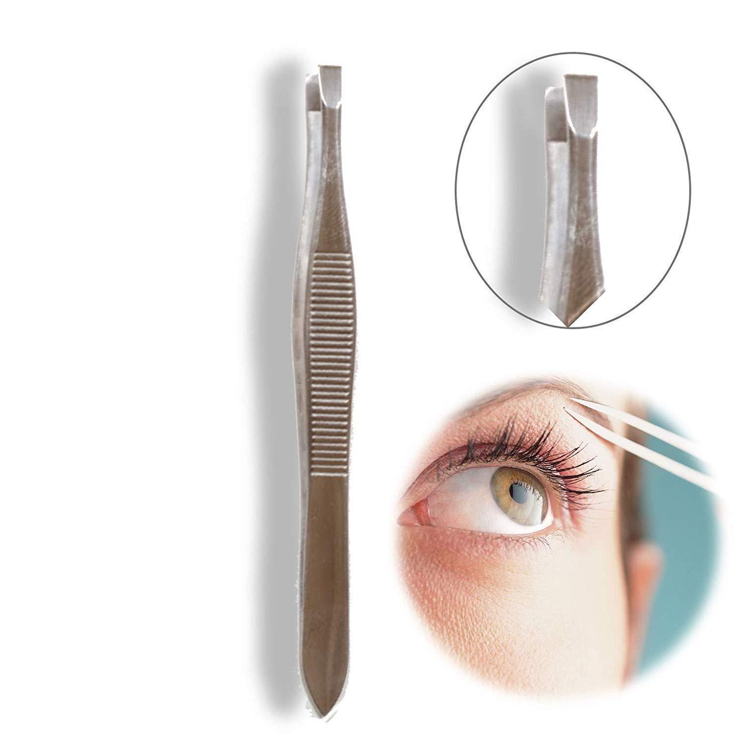 china Plucker/Tweezer Flat Tip For Chin Hair 3 Pieces (Stainless steel)