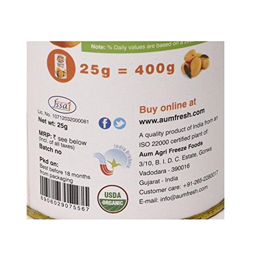 Aum Fresh Aum Fresh Ready to Eat Freeze Dried Mango, 25 Gm