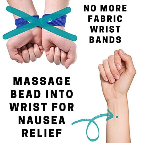 Cease Sickness Cease Sickness, Moonstone Morning Sickness Wristband, Mermaid Glass, Crystal Motion Sickness Bracelet, Helps Ease Car Sickness, Seasickness, Dizziness, Nausea from Being Pregnant or Traveling