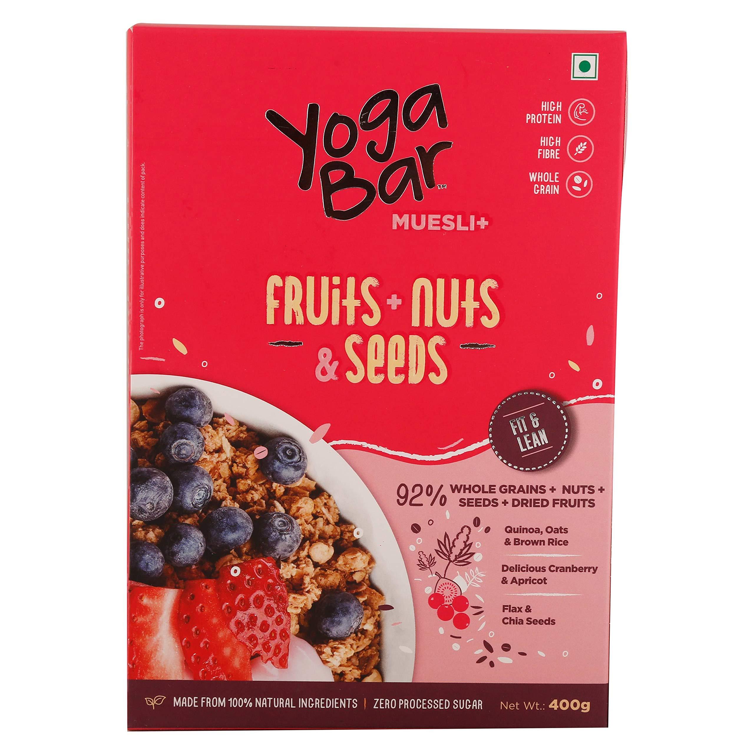 Yogabar Yogabar Muesli - Fruits, Nuts & Seeds, 400g