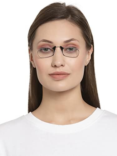 YOURSPEX YOURSPEX Nose Clip Reading Eyeglasses | Black Pod Case | Clear Frame (2.00 Lens Power, Black)