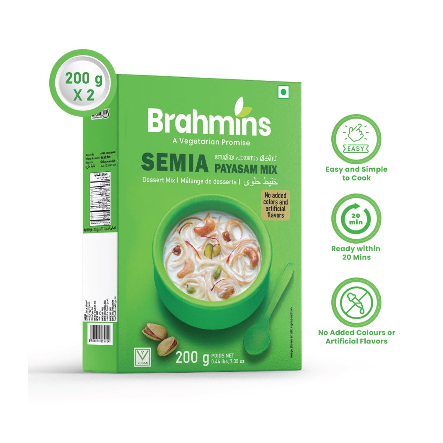 Brahmins touch a vegetarian promise Brahmins Semiya Payasam & Palada Payasam Mix - Combo Pack