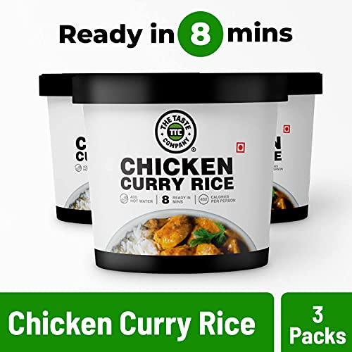 TheTasteCompany TheTasteCompany Chicken Curry Rice - Ready to Eat | Instant Food | Taste Company (Pack of 3)