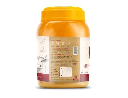 UGAM GHEE UGAM GHEE 100% Cow\'s Pure Ghee 1 LTR (TIN) -