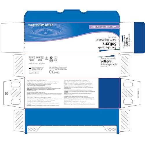 Bausch & Lomb SofLens Bausch + Lomb Daily Disposable Contact Lens (30 Lens Pack -6.00)