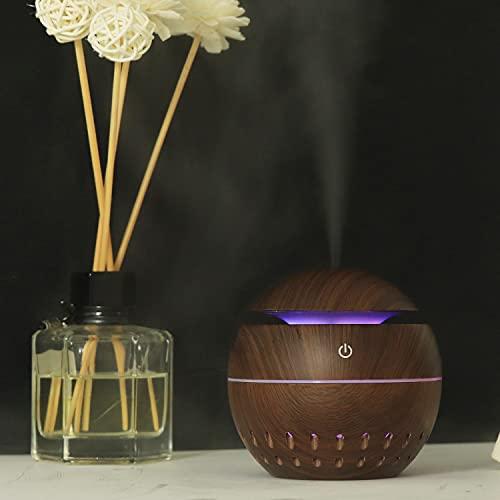 Layfuz Mini Aromatherapy Essential Oil Diffuser Humidifier Aroma Diffuser with LED Night Lights Mist Humidifier for Bedroom Home Office